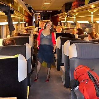 slutwife Pelzmausi makes a train journey -slideshow